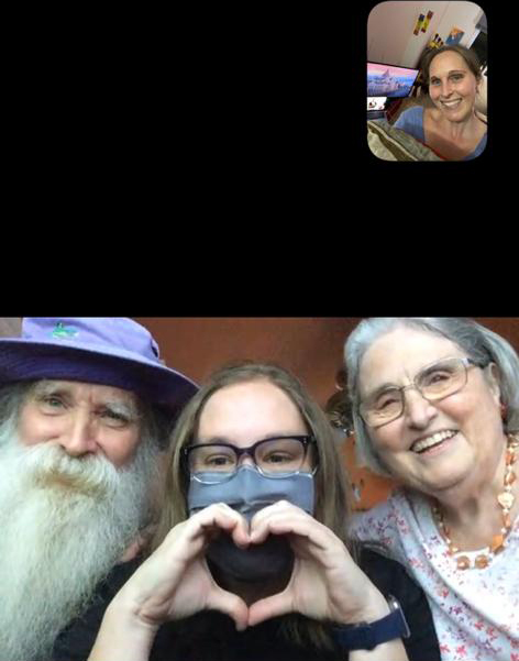 Family Selfie on Video Chat